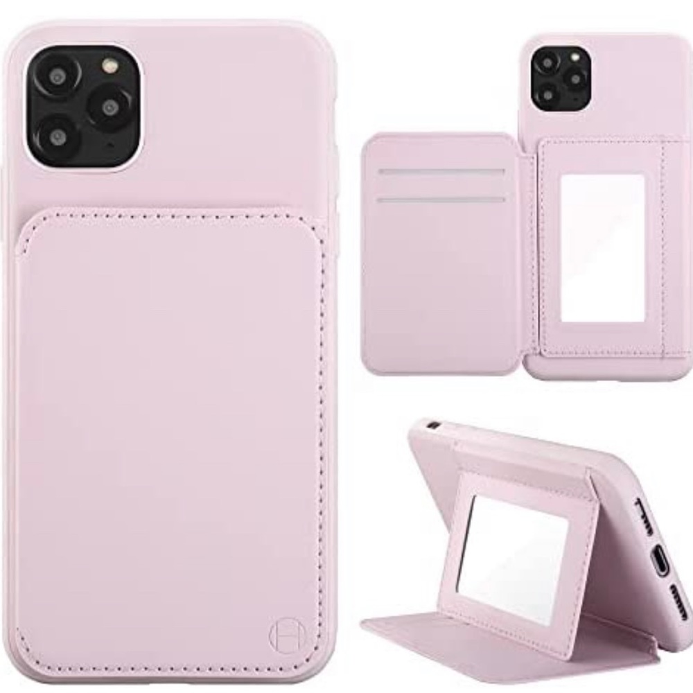 Habitu Odesa Mirror Phone Folio, Pink, iPhone 11/XR